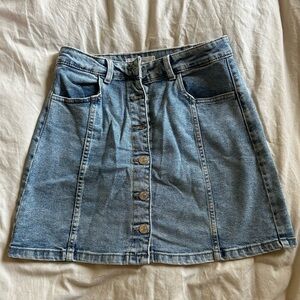 Denim mini skirt